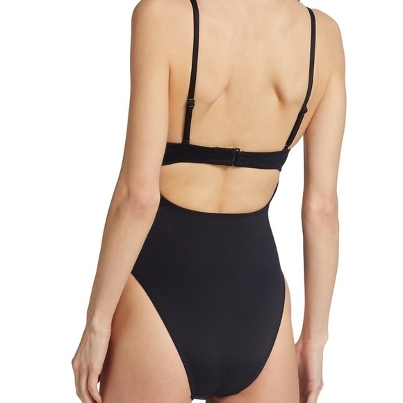 GOOD American Good Scuba Show-Off One-Piece Swimsuit Black Size (3) Large - Picture 3 of 11